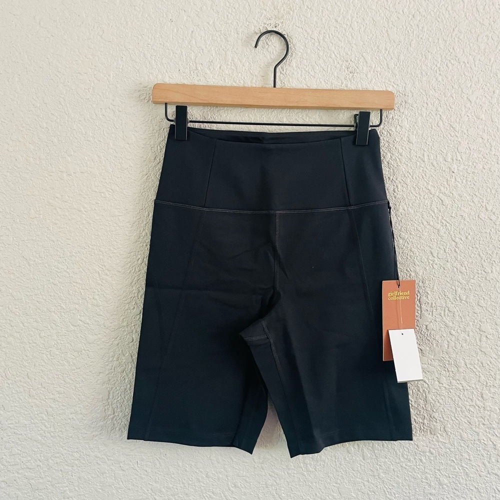 girlfriend collective Black Bike Shorts